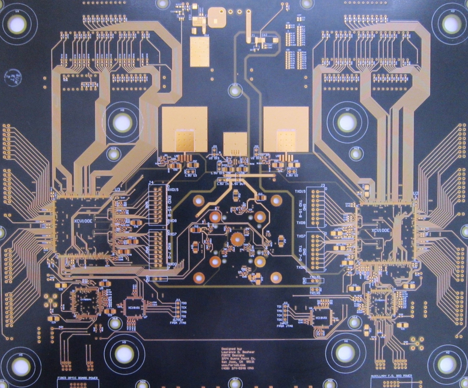 Cypress Semiconductor OC-48 Transceiver Test Board – Bottom Side