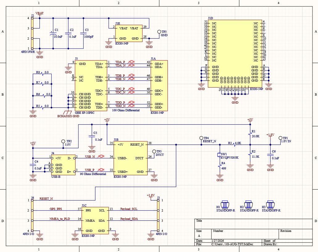 Altium Designer: Schematic of a Small Breakout Board