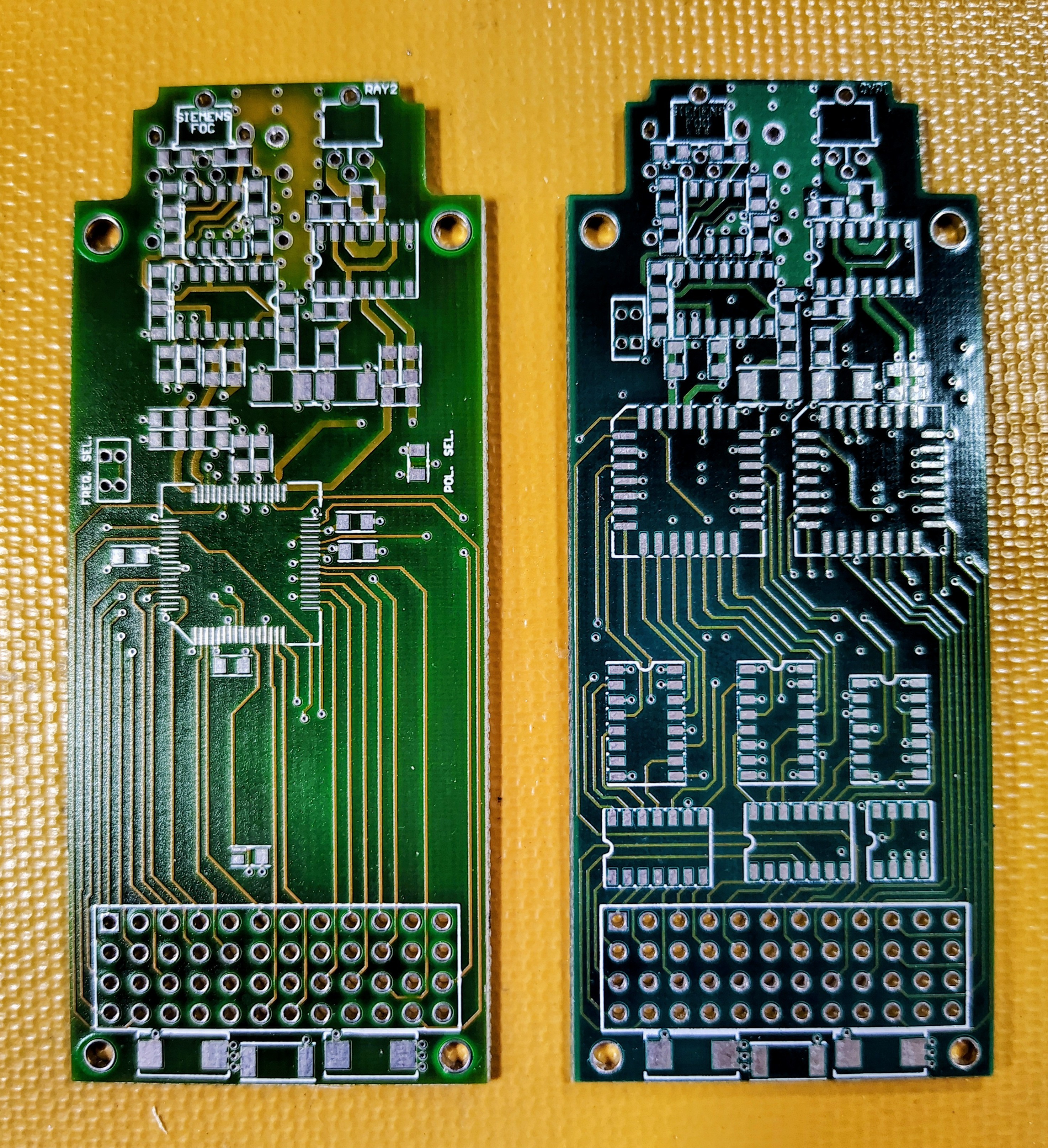 Two OLC Fiber-Optic Module Boards